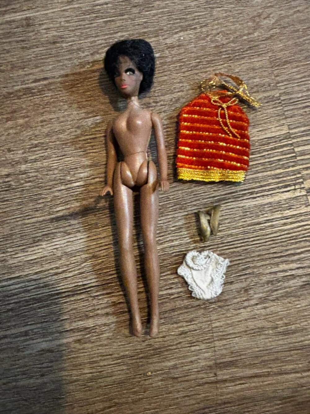 Topper Dawn Dale doll wearing original Fuzzy mini 1162